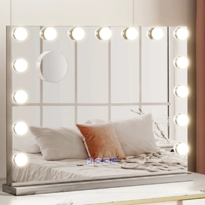 Embellir Bluetooth Makeup Mirror Hollywood Vanity with LED Light Wall