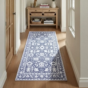 Hallway Runner Rug Soft Velvet Washable Modern Kitchen Mat