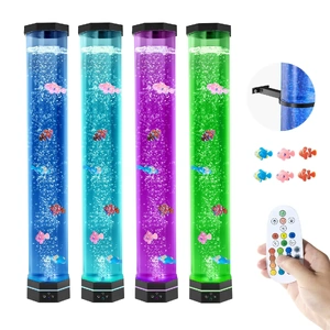 Bubble Tube Lamp 16 Color Sensory Aquarium Lamp for Relief Calming
