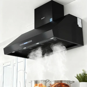 Commercial BBQ Range Hood Dual Motor W/ Remote Control