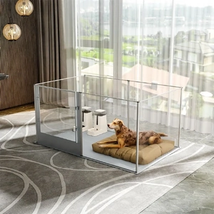 Large Acrylic Dog Playpen 8 Panels Cage