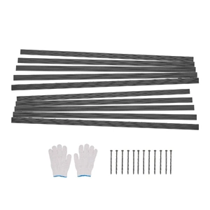 Metal Landscape Edging, Rust-Resistant Aluminum Alloy Landscape Edging, Bendable Garden Edging Border, Heavy Duty Lawn Edging Fence