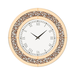 P&P Crushed Diamond Square Wall Clock Luxury Decorative