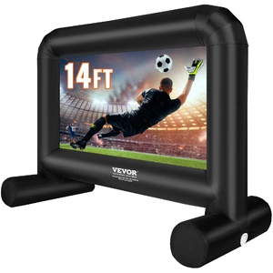 VEVOR Inflatable Movie Screen, Inflatable Projector Screen for Outside with Blower and Carrying Bag, Front/Rear Projection, Oxford Fabric Blow U