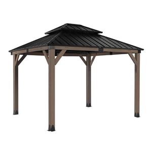 Yardtopia Maryborough x 3m Timber & Steel Double Hip Roof Gazebo