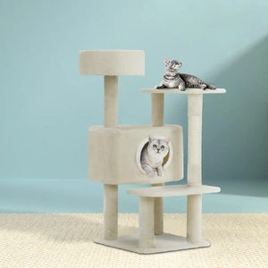 i.Pet Cat Tree Scratching Post Tower Scratcher Wood Condo House Bed Trees