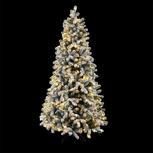 Christmas Tree Snow Flocked LED Xmas Decoration 8 Light Modes
