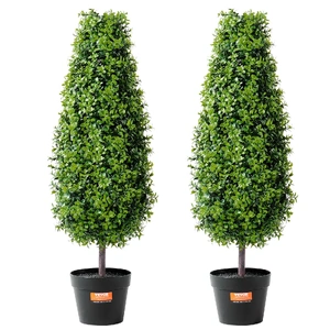 VEVOR Artificial Boxwood Topiary Tree Faux Plant UV Decor In/Outdoor