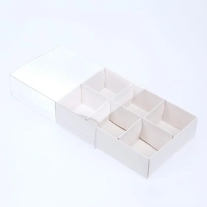 100 Pack of White Card Chocolate Sweet Soap Product Reatail Gift Box