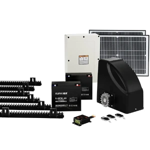 Automatic Sliding Gate Opener Kit Full Solar Electric
