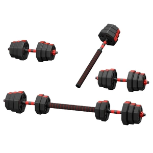 Everfit Adjustable Dumbbell Barbell Set Weight Plates Home Workout
