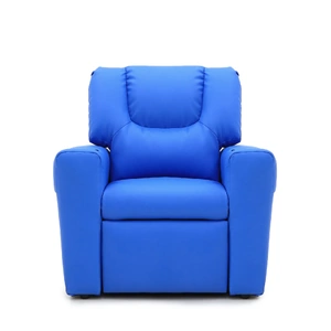 Kids Recliner Chair w Footrest & Cup Holder