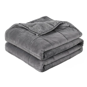 Weighted Blanket Adults Kid Anti Anxiety Gravity Blankets Sherpa Fleece