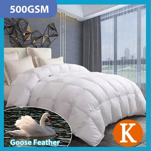 Goose Feather Down Quilt 500 GSM Duvet Doonas