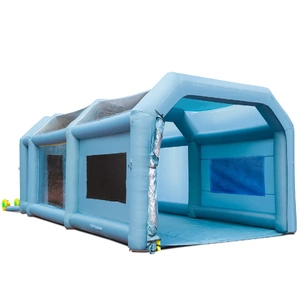 VEVOR Inflatable Paint Booth Inflatable Spray Booth High Powerful + Blowers Spray Booth Tent Car Paint Tent Air Filter System