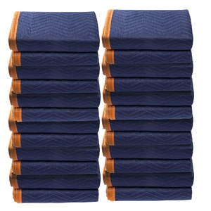 VEVOR Moving Blankets dz 12 Packs Professional Non Woven & Recycled Cotton Packing Blanket Heavy Duty Mover Pads Prote