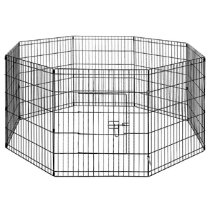 8 Panel Pet Dog Playpen Puppy Exercise Cage Enclosure Fence Play Pen