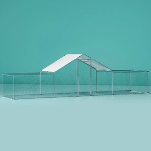 Ipet Chicken Coop Cage Run Rabbit Hutch Walk Hen House Cover