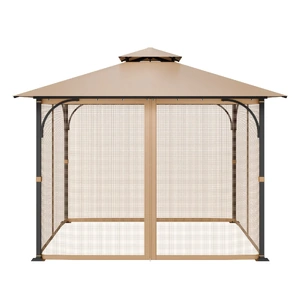VEVOR Gazebo Netting Replacement Fit Most Ft Gazebo Curtain Outdoor Garden Net 4 Panel