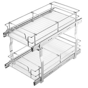 VEVOR Pull Out Cabinet Organizer Heavy Duty Slide Out Pantry Shelves Steel Roll Out