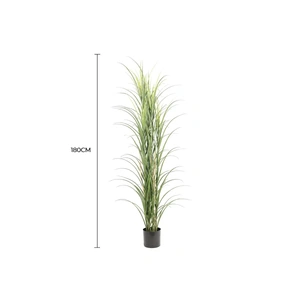 Premium Potted Artificial Long Grass UV Resistant
