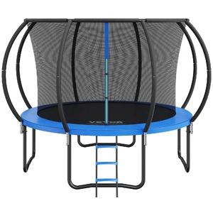 Vevor Trampoline Trampoline Enclosure Net Ladder Curved Pole Heavy Duty Trampoline Jumping Mat Spring Cover Padding