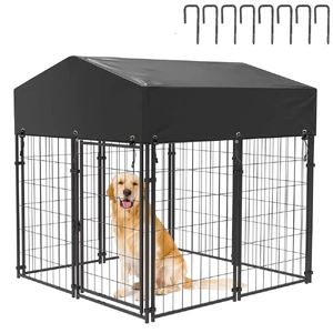 Outdoor Dog Kennel Pet Cage Roof & Cover