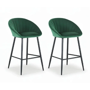 Bar Stools Kitchen Dining Chair Counter Stool Tub Velvet Metal