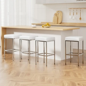 Bar Stools Leather Padded Metal