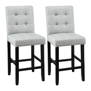 Bar Stools Kitchen Dining Chairs Counter Fabric Stool Wooden Ada