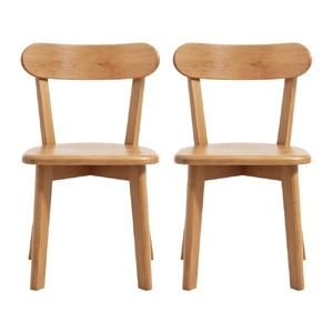 Dining Chairs Wooden Kitchen Accent Chair Cafe Lounge Rubber Wood