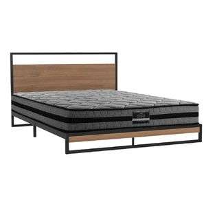 Artiss Metal Bed Frame Beds Platform with Mattress