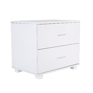 Bedside Table Side Storage Cabinet Nightstand Bedroom 2 Drawer Legs ETTA