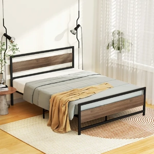 Bed Frame Metal Base Mattress Platform Foundation DREW