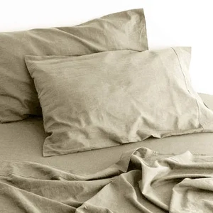 luxurious linen cotton sheet set 1