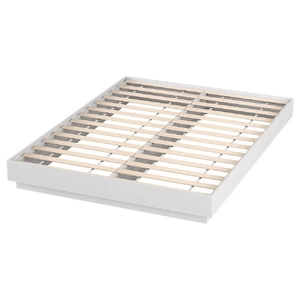 Bed Frame with 16Colour Led Light Wooden Platform Bed Base DAYGLOW