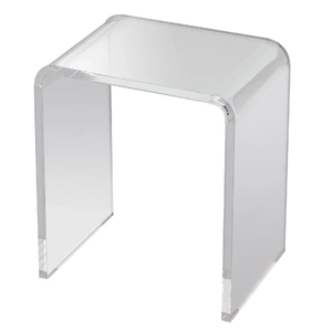 VEVOR Acrylic End Table, C-Shaped Lucite Side Table, Acrylic Side Table for Drink, Food, Snack used in Living Room, Bedroom, and Study