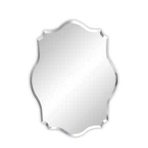 P&P Irregular Wall Mirror Frameless Beveled Glass for Contemporary Decor