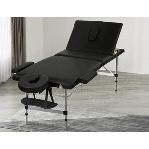 Massage Table 65CM Width 3 Fold Aluminium Portable Beauty Bed