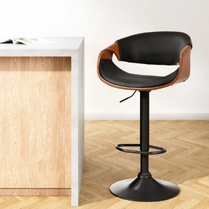 Bar Stools Gas Lift Leather withArmrest