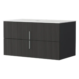 Vanity Unit 900mm Bathroom Cabinet Storage Wall Hung Timber Front