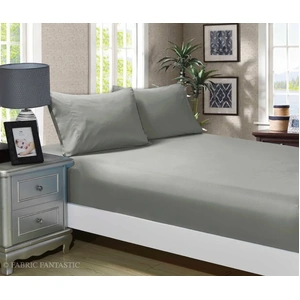 1000tc Ultra Fitted Sheet 2 Pillowcases Set Size Bed