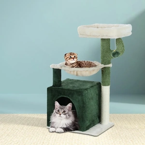 I Pet Cat Tree Scratching Post Tower Scratcher Wood Condo