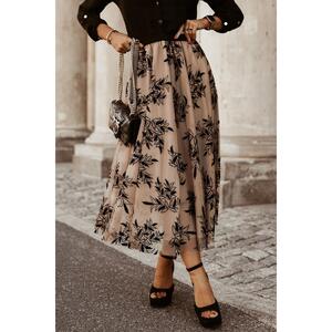 Azura Exchange Embroidered High Waist Maxi Skirt