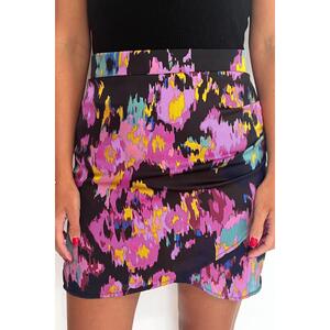 Azura Exchange Abstract Print Wrap Hem Mini Skirt