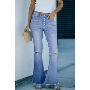 Azura Exchange Distressed Bell Bottom Denims