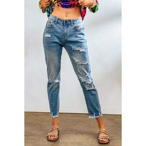 Azura Exchange Distressed Boyfriend Denim Pants