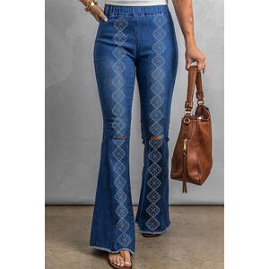 Azura Exchange Distressed Bell Bottom Jeans