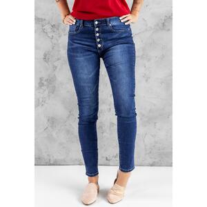 Azura Exchange Button Fly High Rise Skinny Jeans