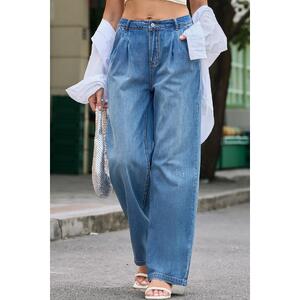 Azura Exchange Relaxed Fit Denim Trousers